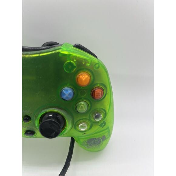 Pelican Clear Translucent Green Wired Controller Original OG Xbox Blade C Type - Picture 2 of 5